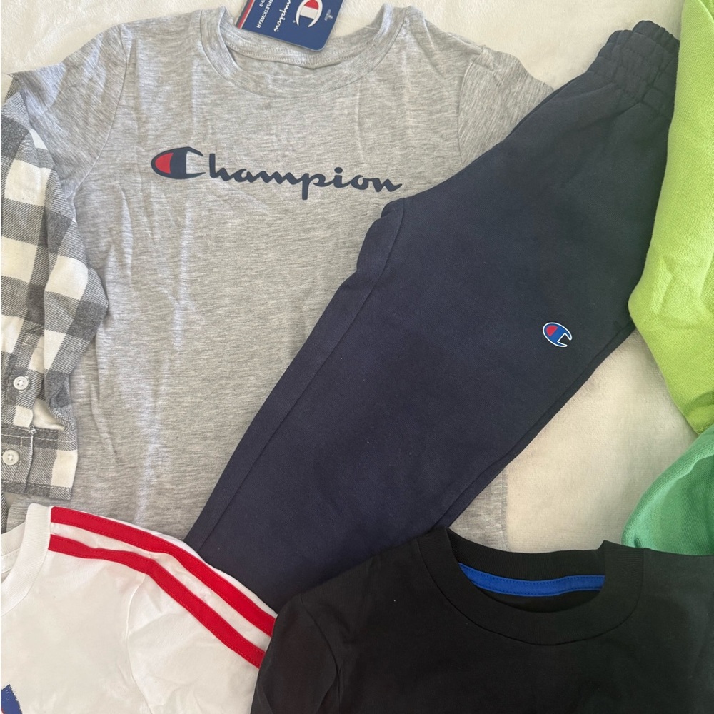 New boys Sz 4 bundle shirt, hoodie, sweatpants adidas, gap, disney, champion - Picture 4 of 10
